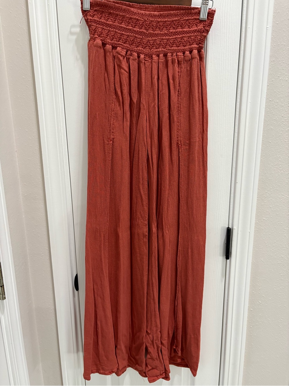 Sincerely Jules Wide-Leg Pants in Terracotta